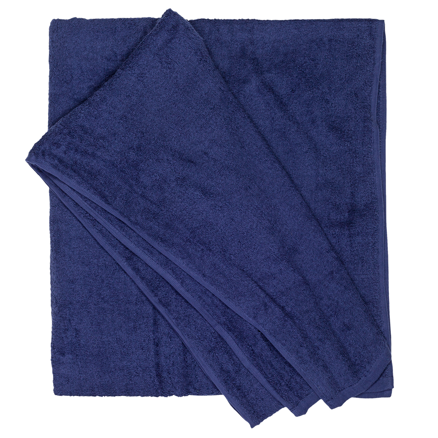 Bath towel series Helsinki in navy by Adamo in large sizes 100x220 cm or 155x220 cm