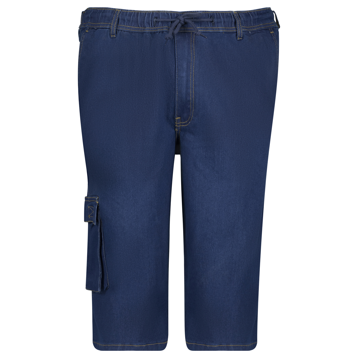 Jogging jeans pantacourt hyperstretch taille élastiquée "DALLAS" bleu marine by Adamo grandes tailles jusqu'au 12XL