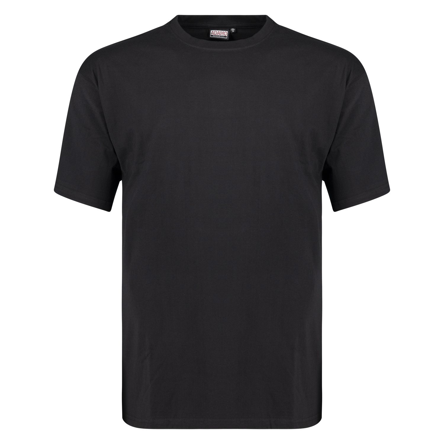 T-shirt Regular Fit noir série Bud by ADAMO jusqu'à la grande taille 12XL - Heavy Jersey