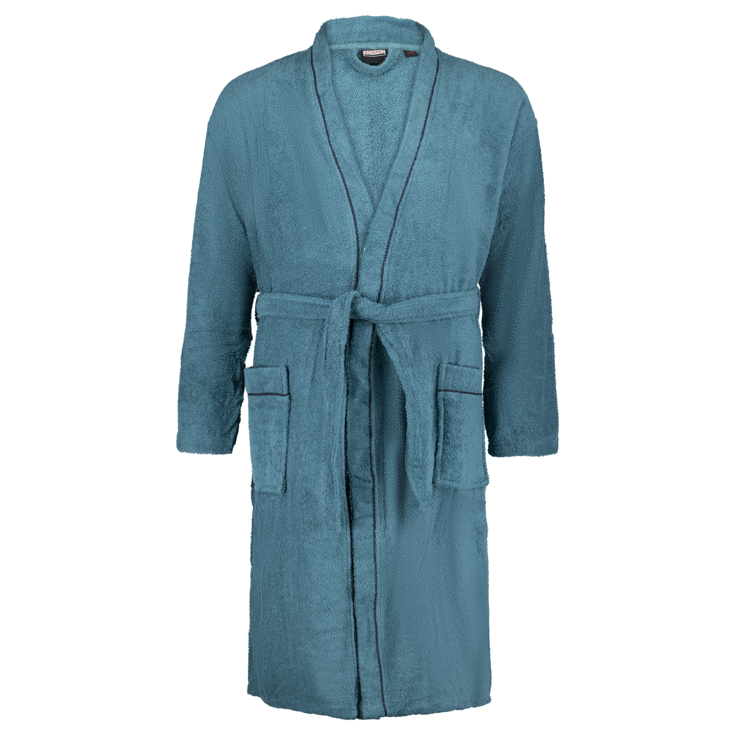 Bathrobe for men in petrol series JOEY by ADAMO up to oversize 12XL