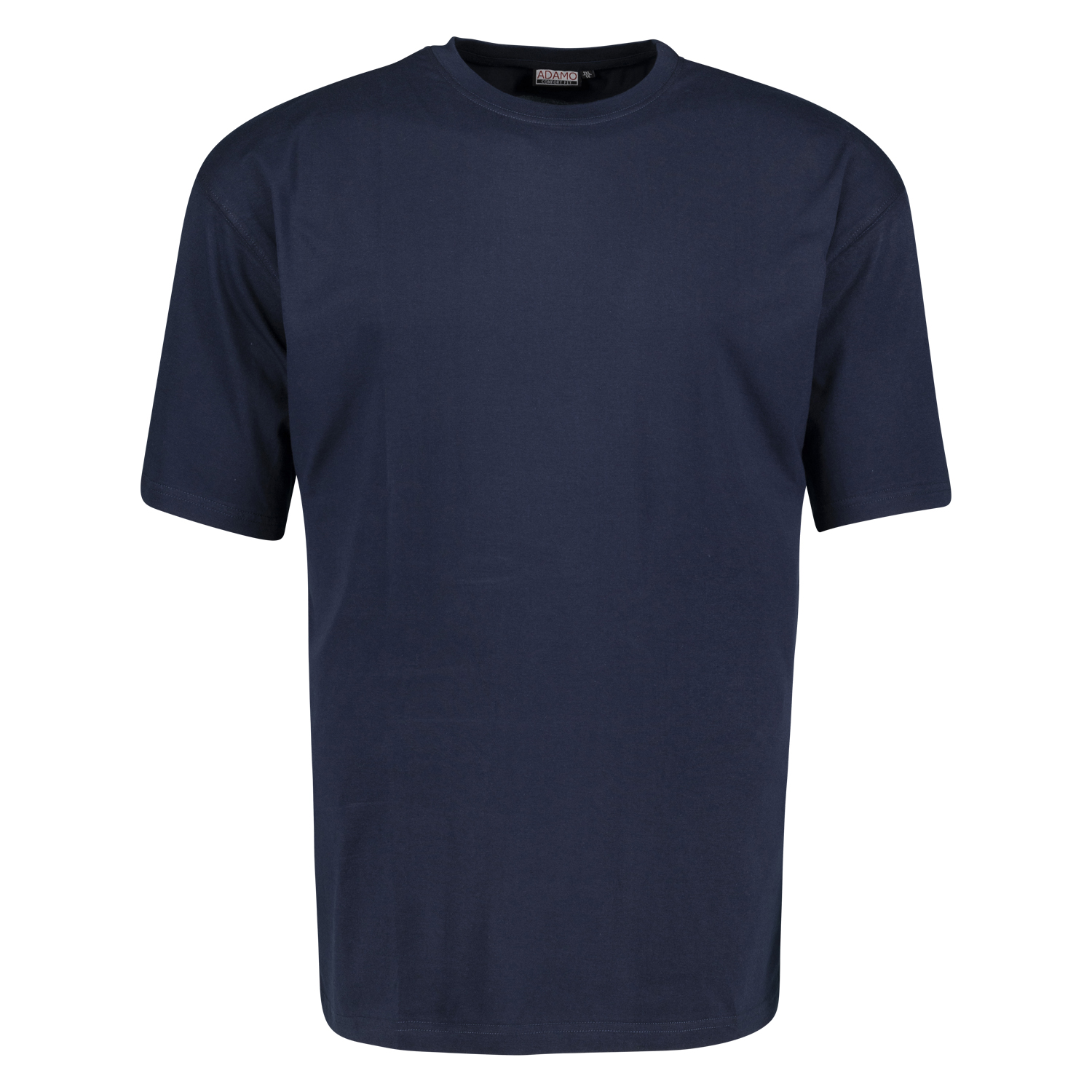 T-shirt en bleu marine avec col rond Tall Fit extra long série Magic by Adamo en longues tailles jusqu'au 122