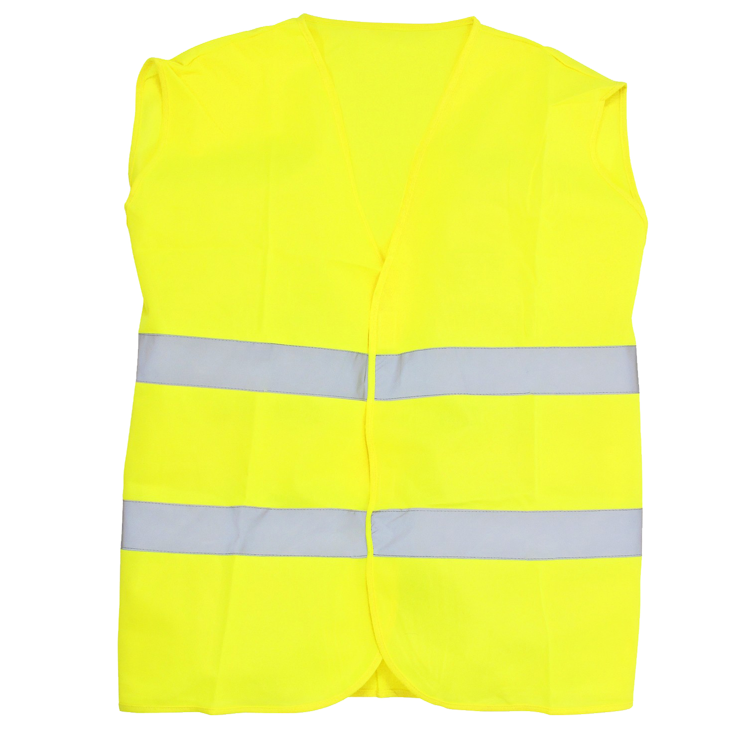 Yellow warning vest by Marc&Mark in oversizes up to 10XL