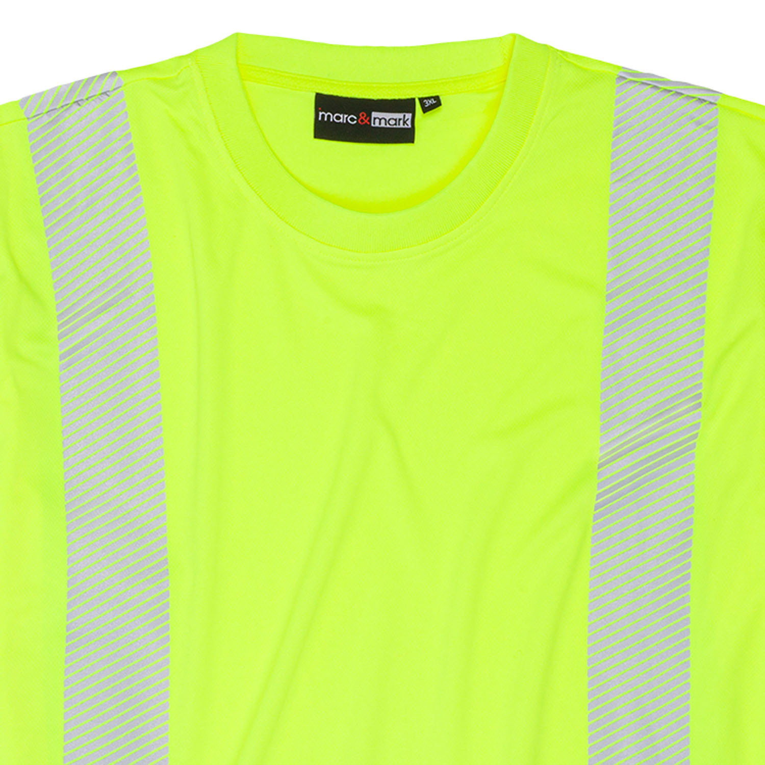 Herren Warnschutz T-Shirt in neongelb von marc&mark in Übergrößen bis 8XL