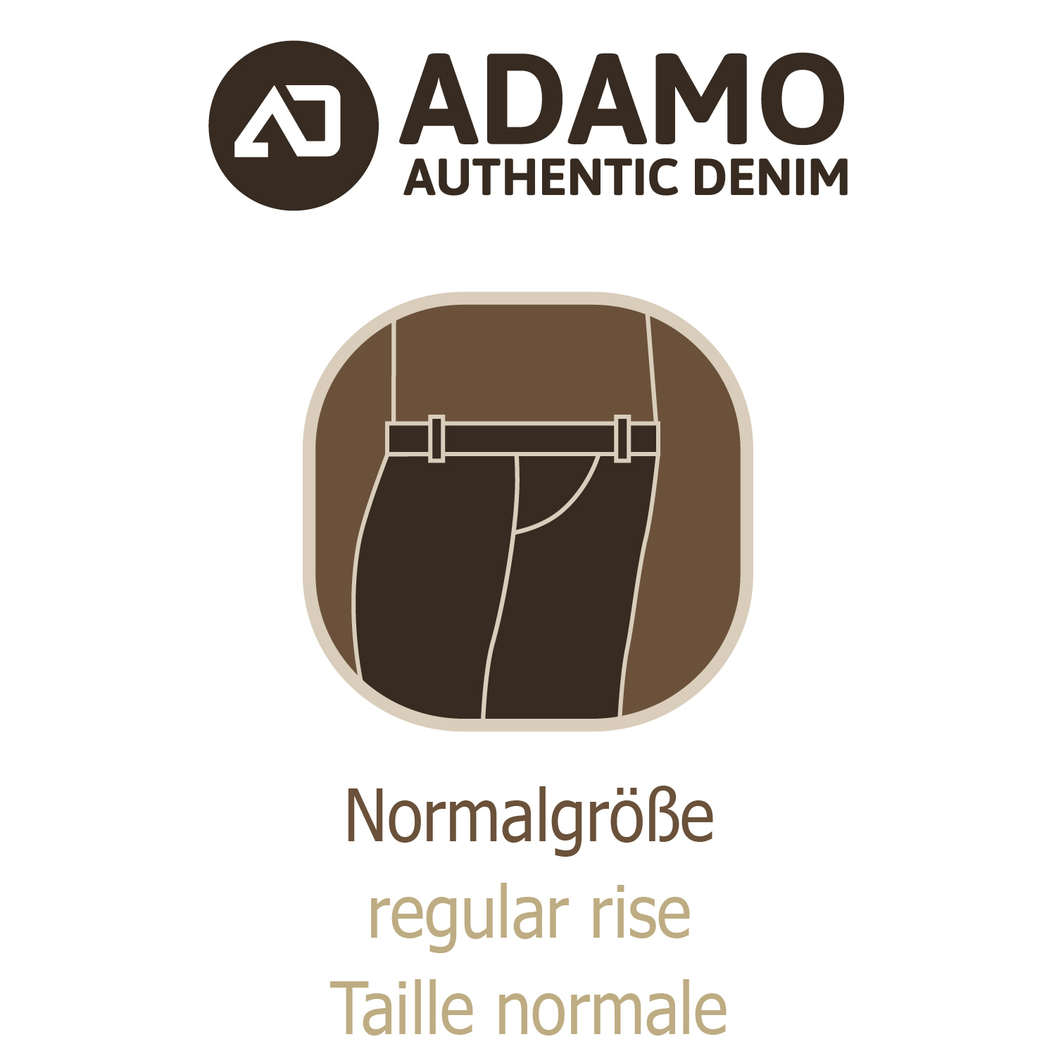 ADAMO 5-Pocket Jeans lang mit Stretch in mittelblau für Herren Serie "NEVADA" in Übergrößen 56 - 80