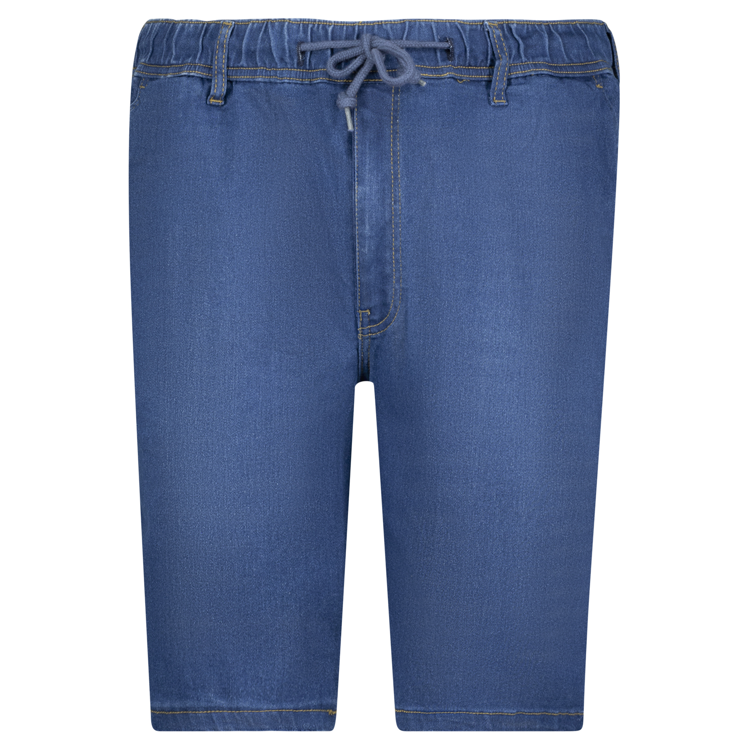 Jeans sweatpants short in medium blue for men by Adamo series "Kansas" in oversizes up to 12XL