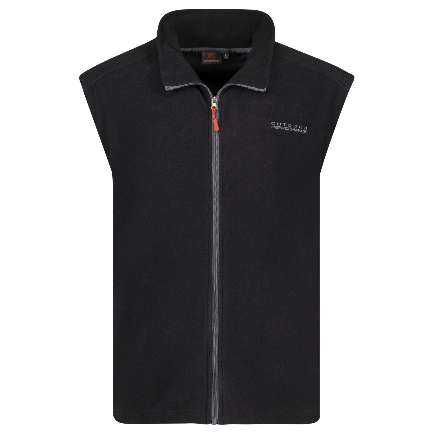 Fleece vest in black Series Montreal by Adamo up to oversize 12XL