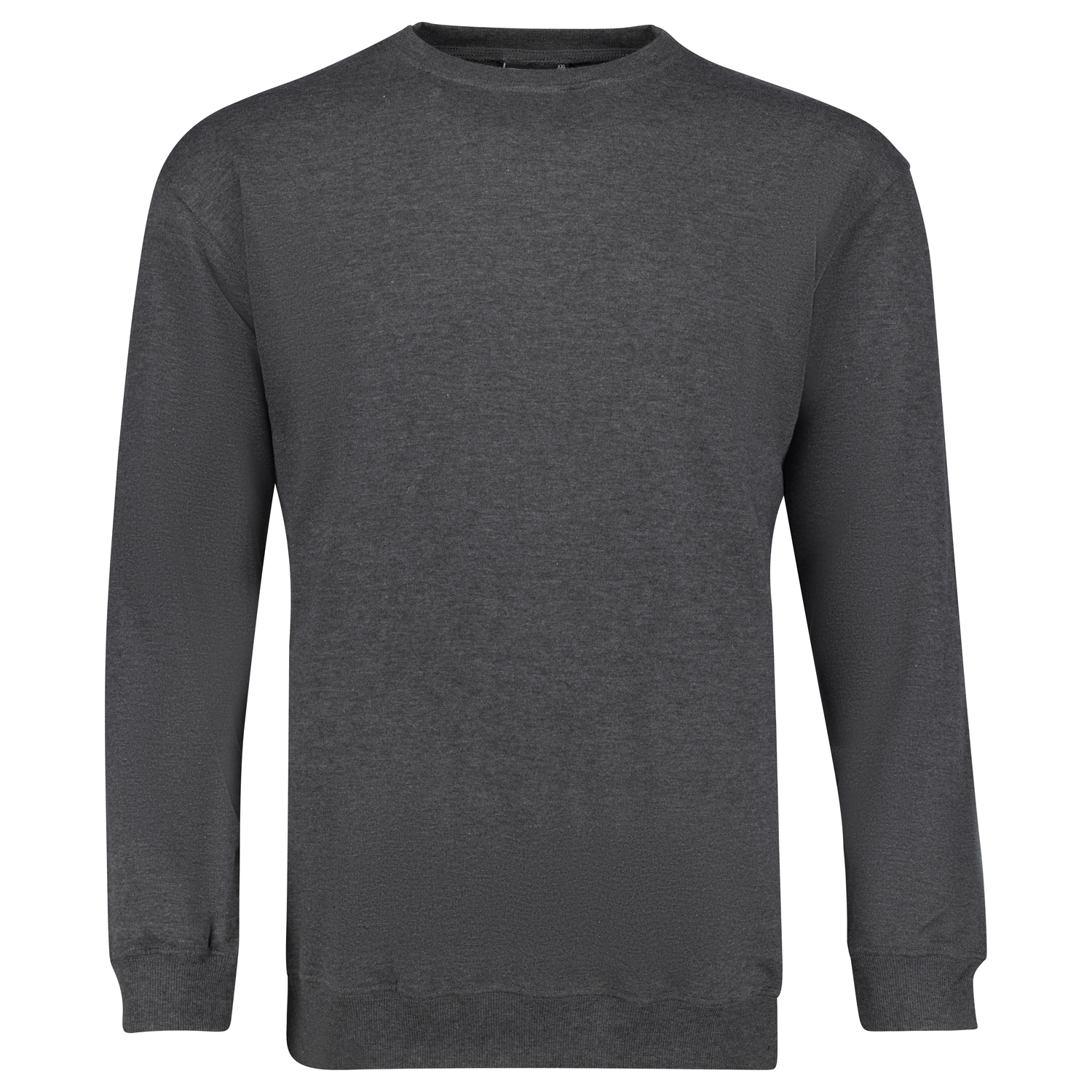 Sweatshirt series "ATHEN" in anthracite mottled by ADAMO for men up to oversize 14XL