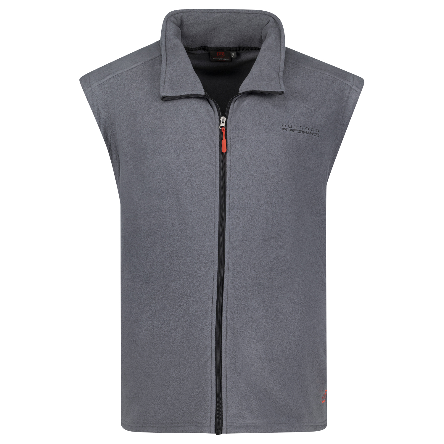 Fleece vest in grey Series Montreal by Adamo up to oversize 12XL