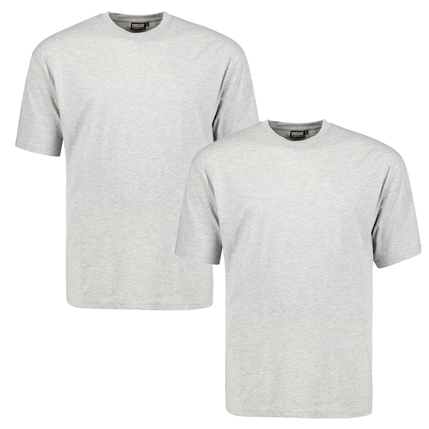 Double pack grey mottled MARLON t-shirt COMFORT FIT by ...