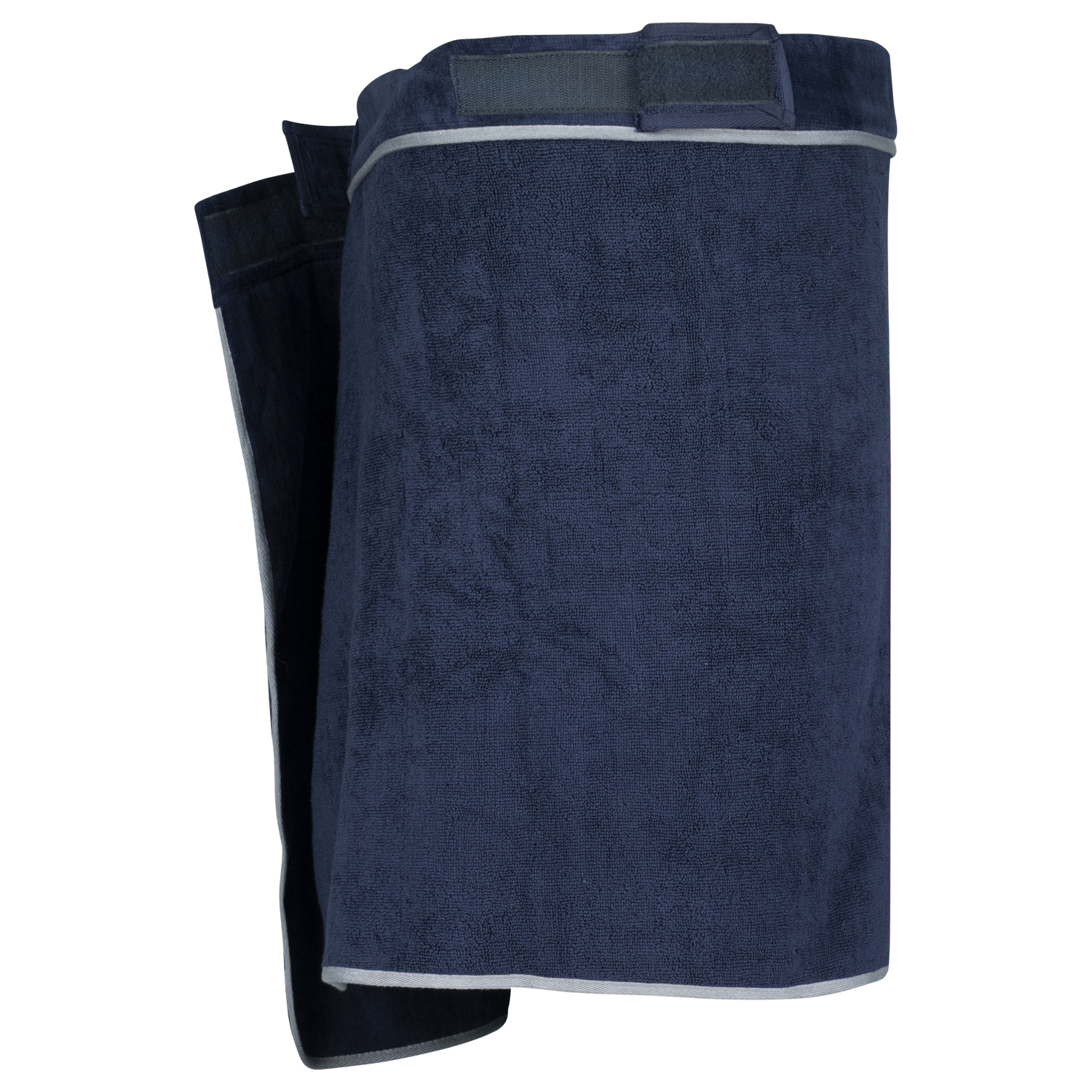ADAMO XXL-Sauna Kilt dunkelblau Modell "LATHI" für Herren in Übergrößen mit Klettverschluss