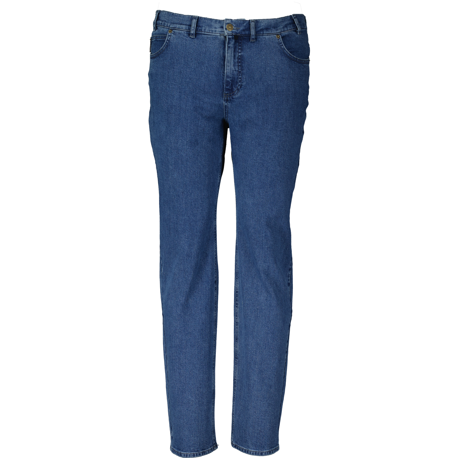 ADAMO 5-Pocket Jeans lang mit Stretch in mittelblau für Herren Serie "NEVADA" in Übergrößen 56 - 80