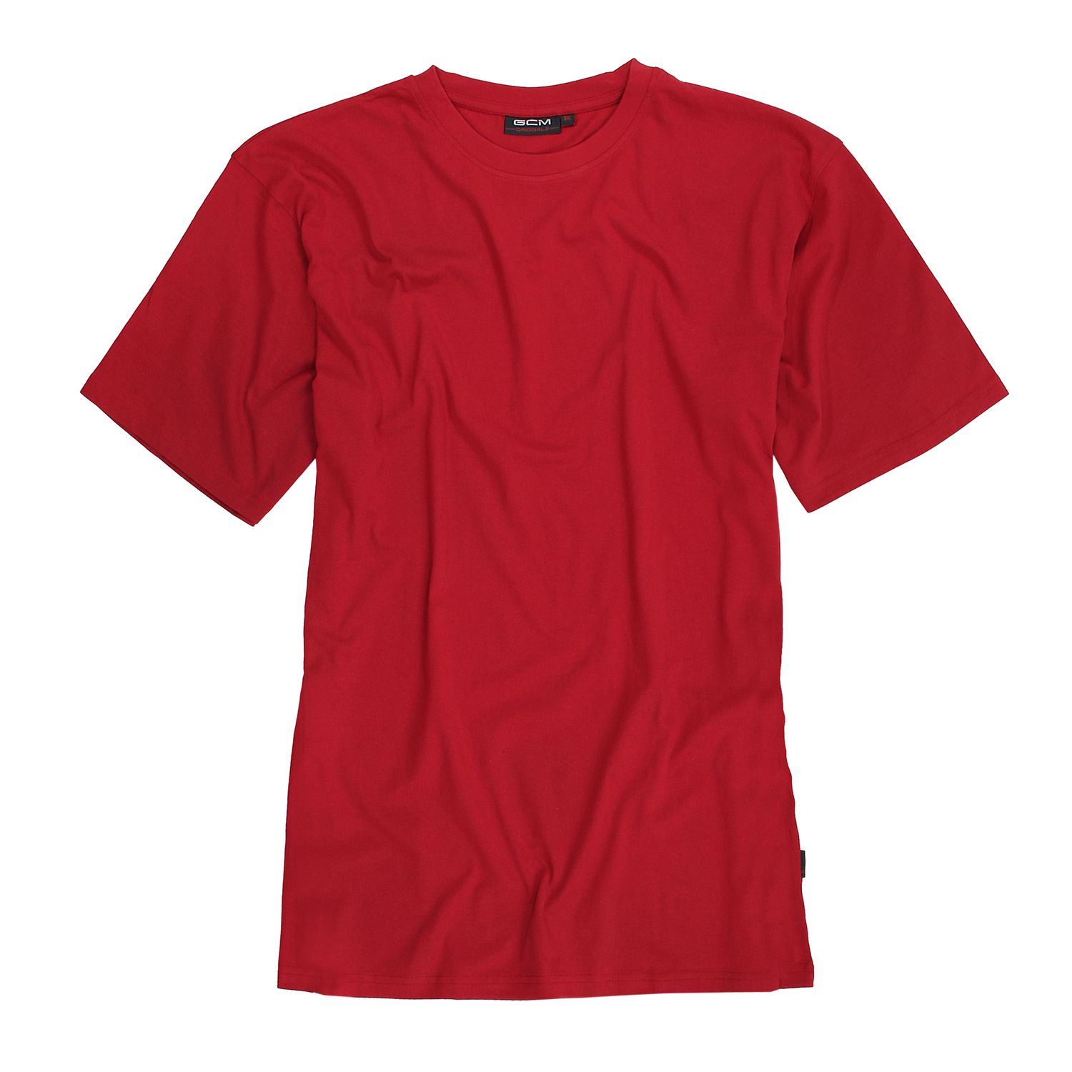 T-shirt in red by GCM Originals in oversizes up to 6XL