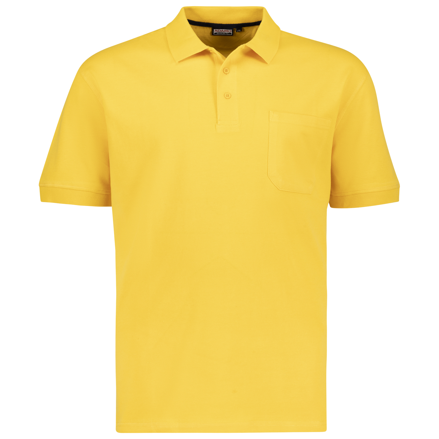 ADAMO Herren Pique Polohemd kurzärmlig Modell KENO in gelb bis Übergröße 10XL Regular Fit