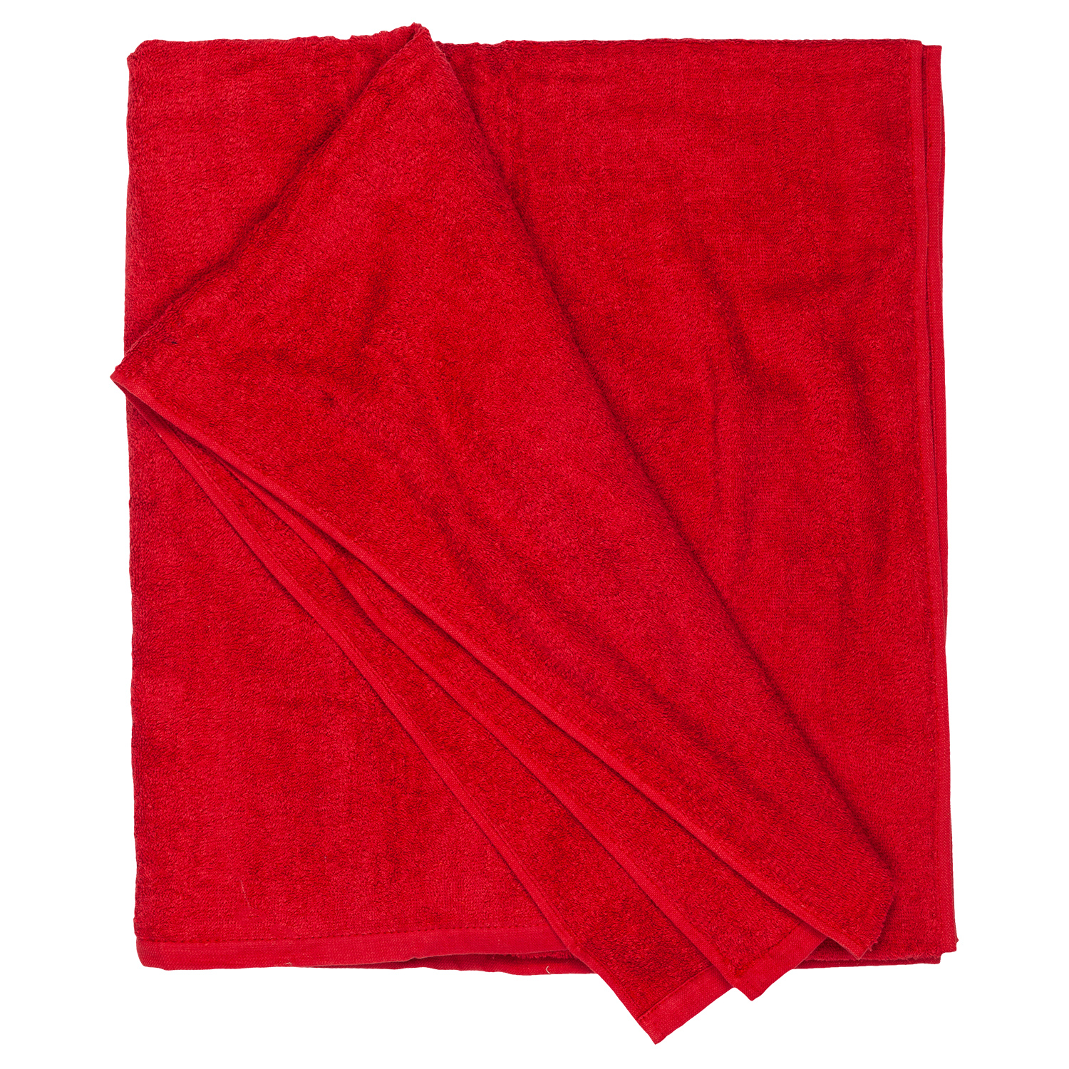 Bath towel series Helsinki in red by Adamo in large sizes 100x220 cm or 155x220 cm