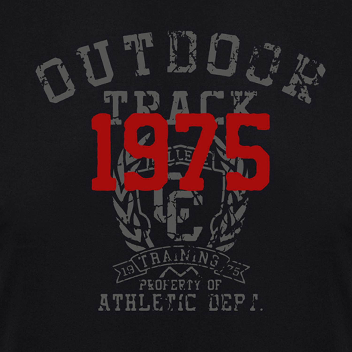 T-shirt noir avec empreinte by ADAMO en grandes tailles jusqu'au 12XL - Série "Outdoor Track"