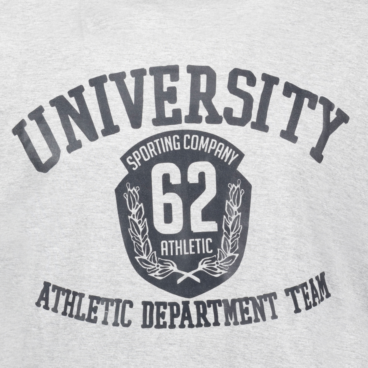 T-shirt gris mouchéte avec empreinte by ADAMO en grandes tailles jusqu'au 10XL - Série "University"