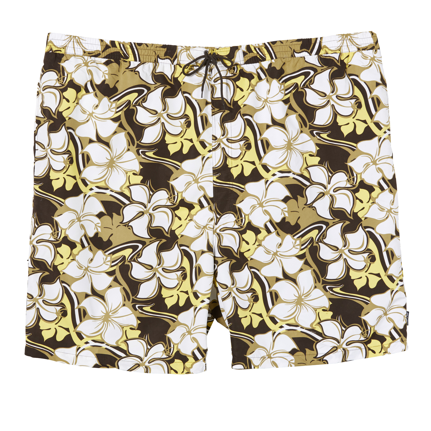 Swim bermudas by eleMar for men brown patterned in oversizes up to 9XL