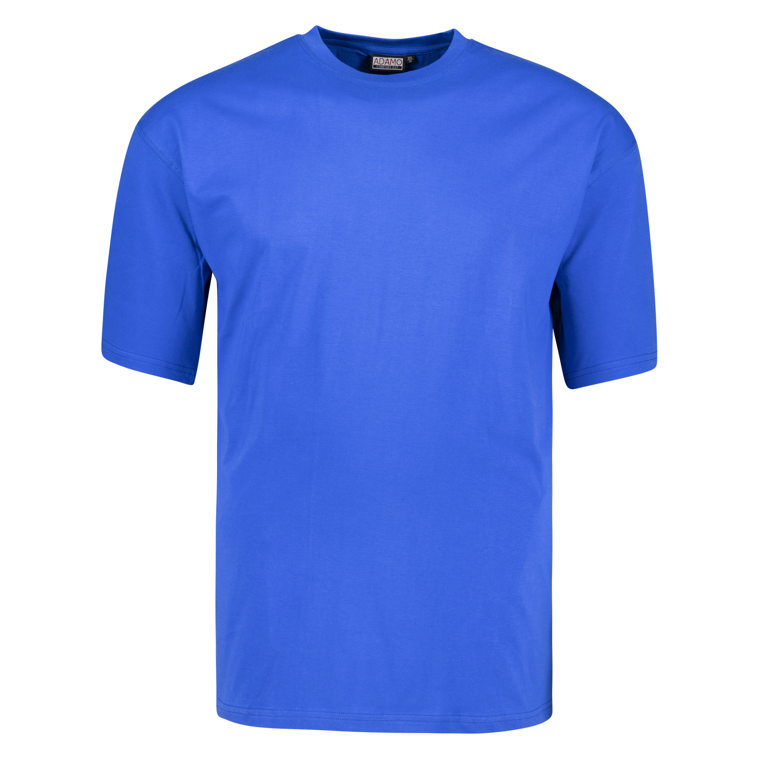 T-shirt en bleu royal avec col rond Tall Fit extra long série Magic by Adamo en longues tailles jusqu'au 122