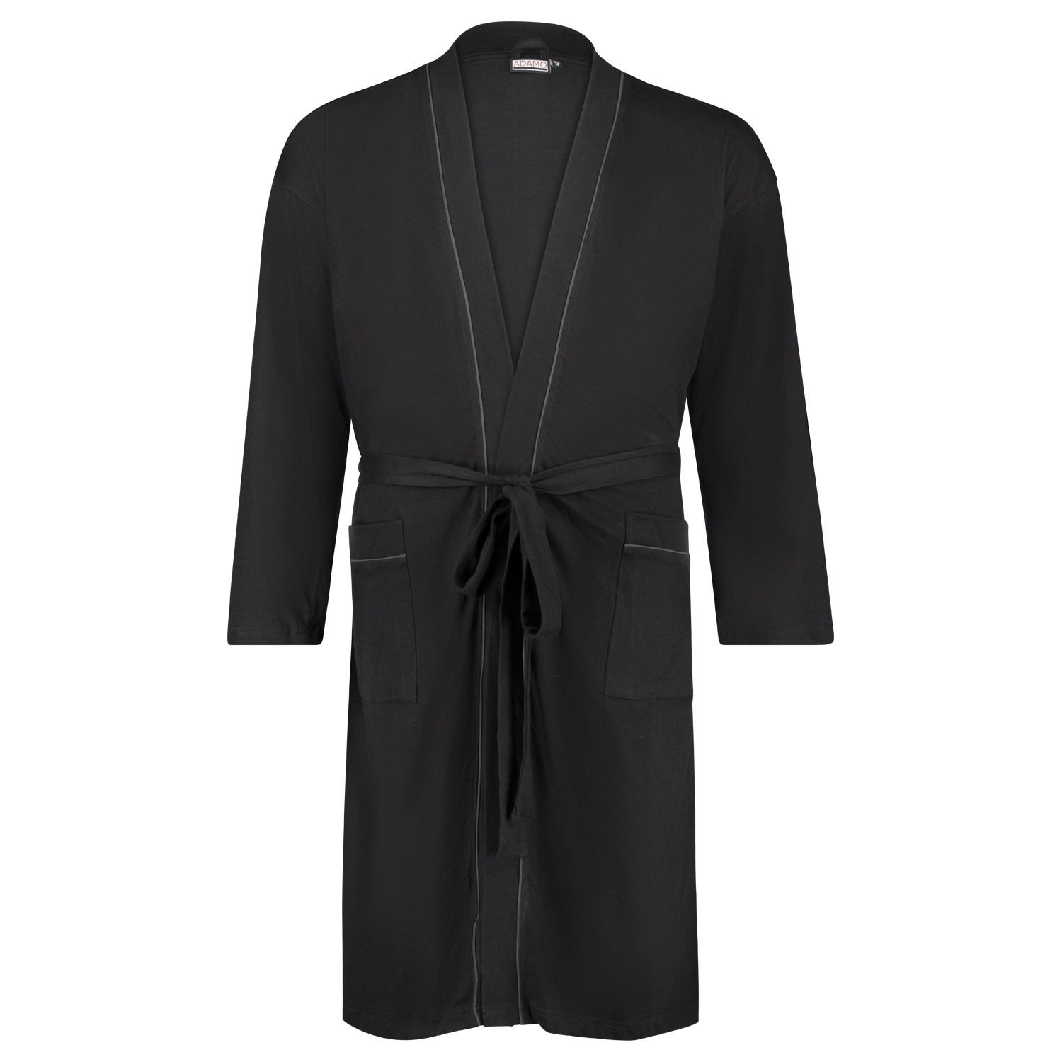 Bathrobe for men in black by ADAMO up to oversize 10XL