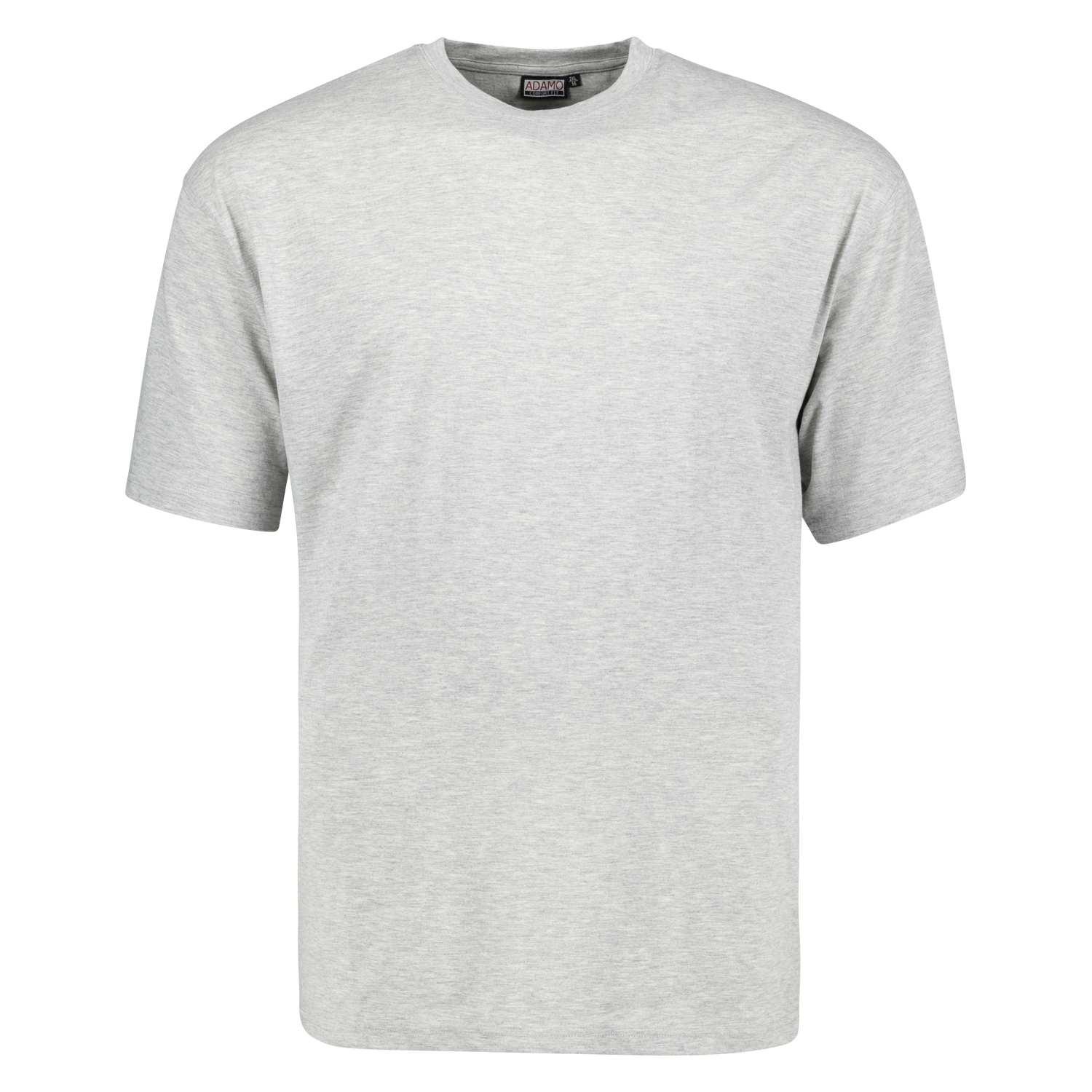 T-shirt en gris chiné avec col rond Tall Fit extra long série Magic by Adamo en longues tailles jusqu'au 122