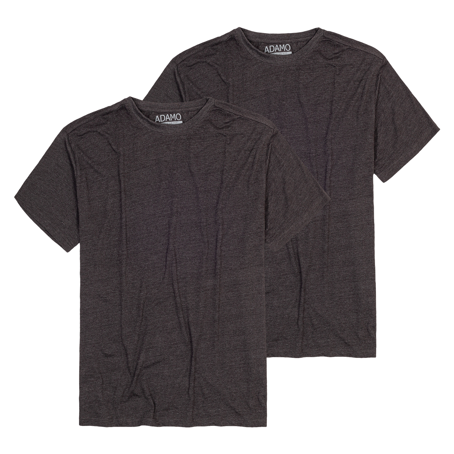 Double pack de T-shirts série KILIAN by ADAMO jusqu'à la grande taille 10XL - couleur: anthracite chiné