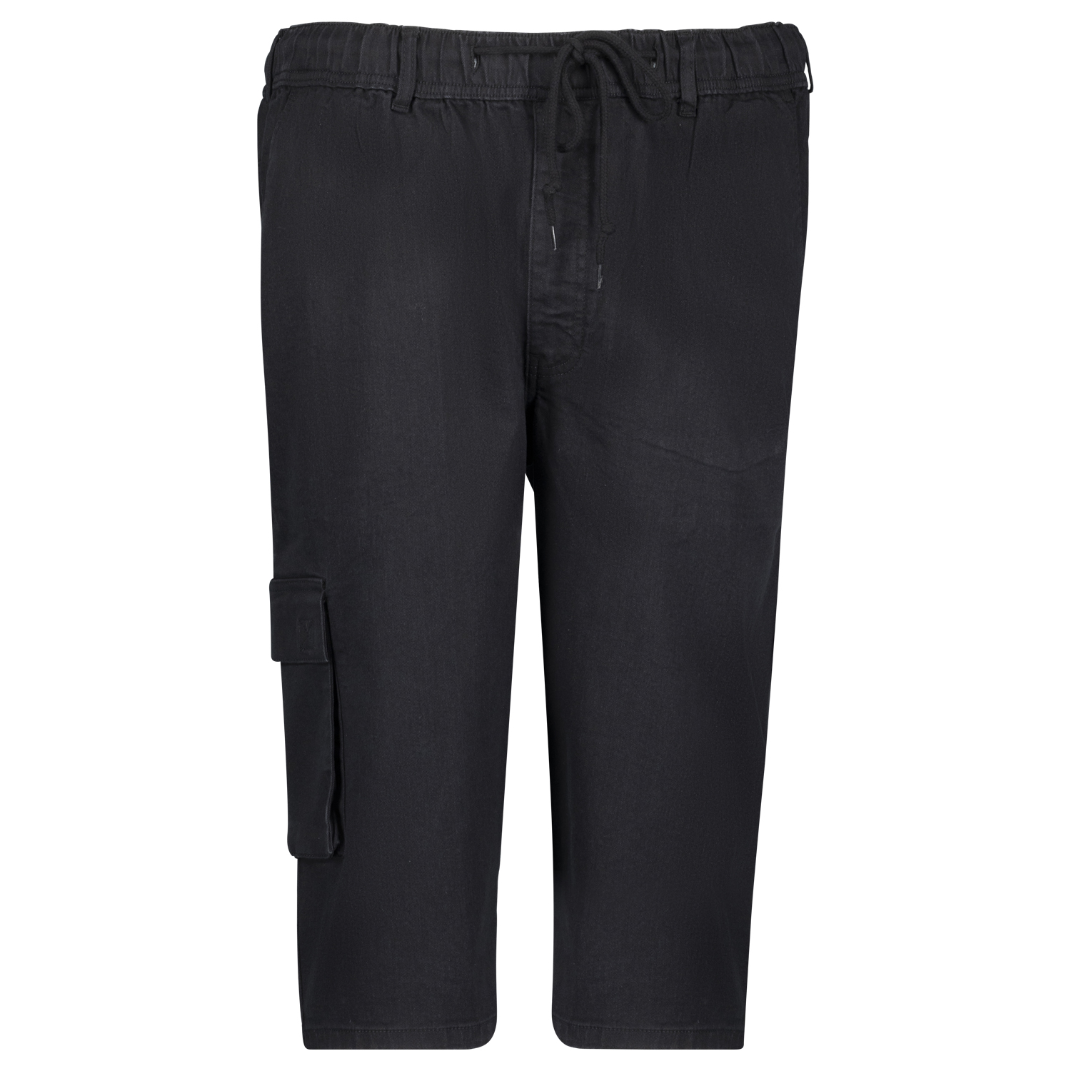 Jeans sweatpants capri in black for men by Adamo series "Dallas" in oversizes up to 12XL