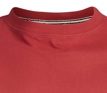 T-shirt rouge avec col rond de North56°4 grande taille jusqu'au 8XL