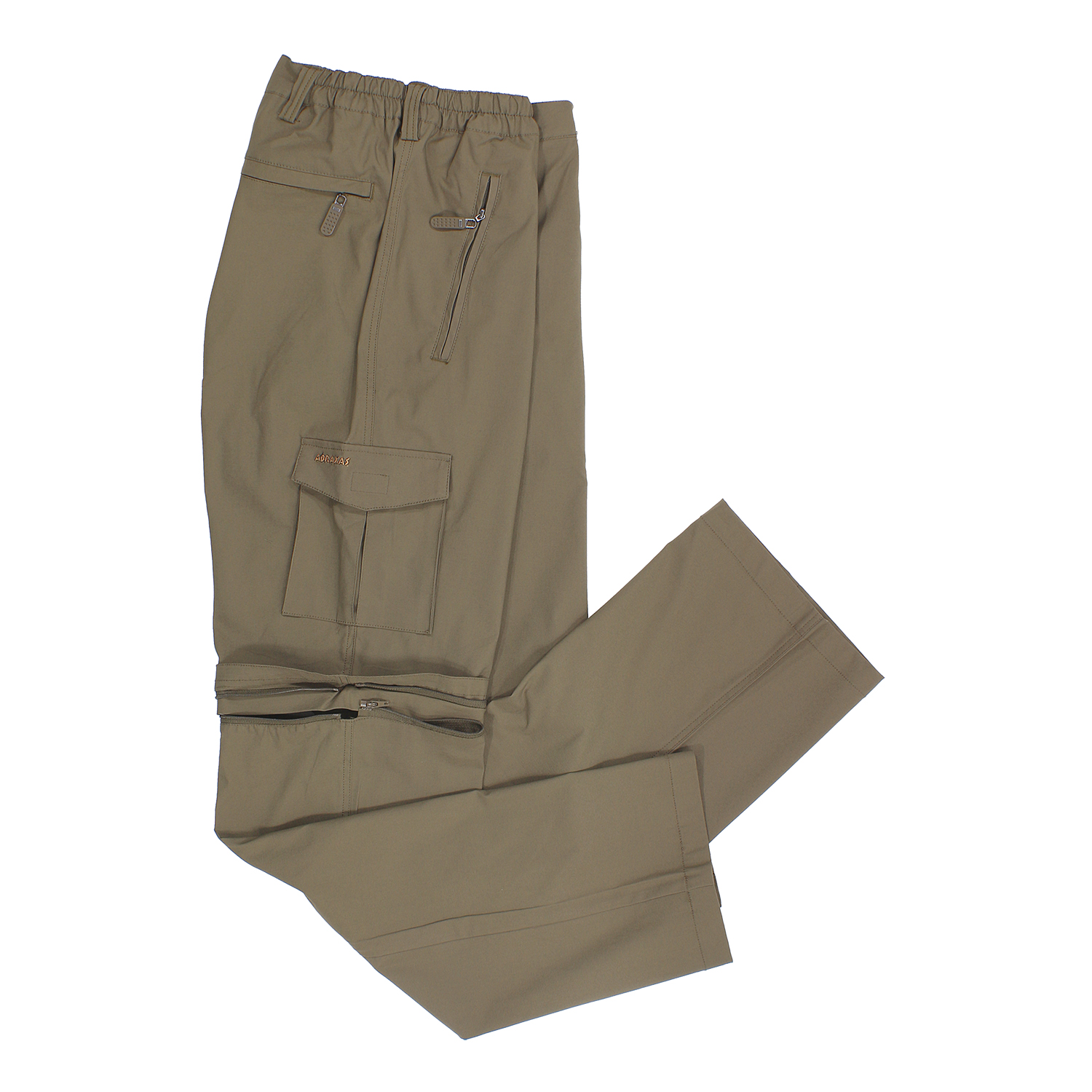 Outdoor-Zipp-off-Hose in khaki von Abraxas bis Übergröße 10XL
