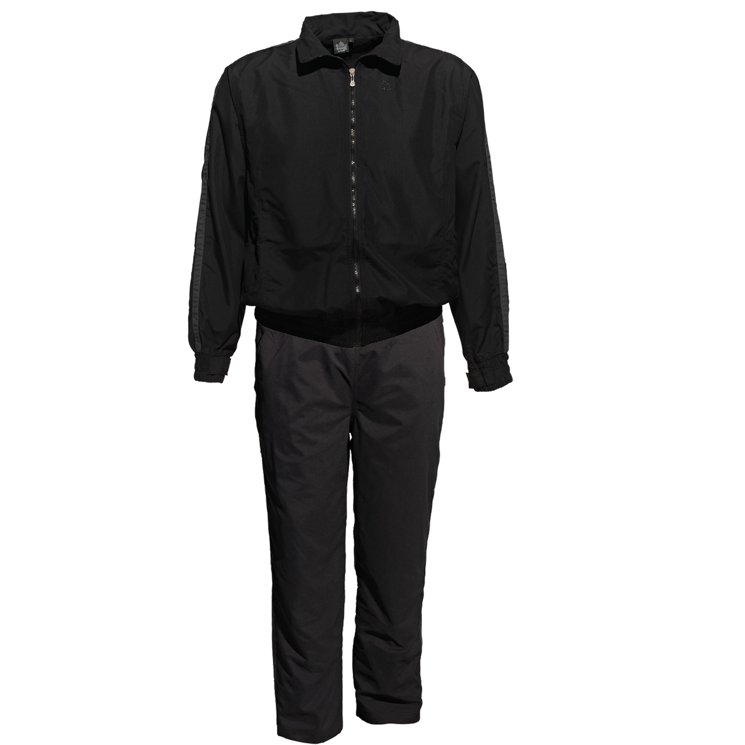 Micro fitness jacket and trousers in black by Ahorn Sportswear up to oversize 10XL