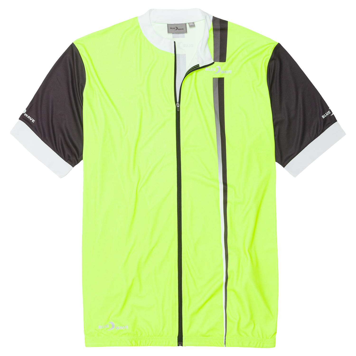 Bike shirt "Alex" in neon yellow by Blue Wave for men up to oversize 8XL