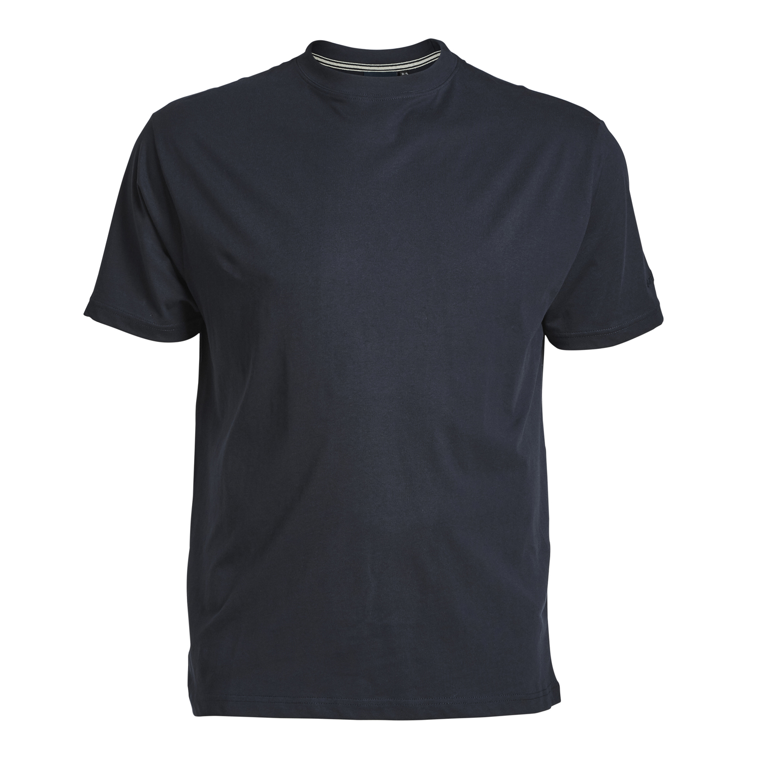 T-shirt bleu foncé avec col rond de North56°4 grandes tailles jusqu'au 8XL