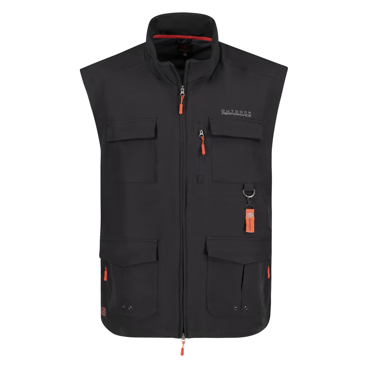 Outdoor vest in black series Tommy by ADAMO up to oversize 12XL