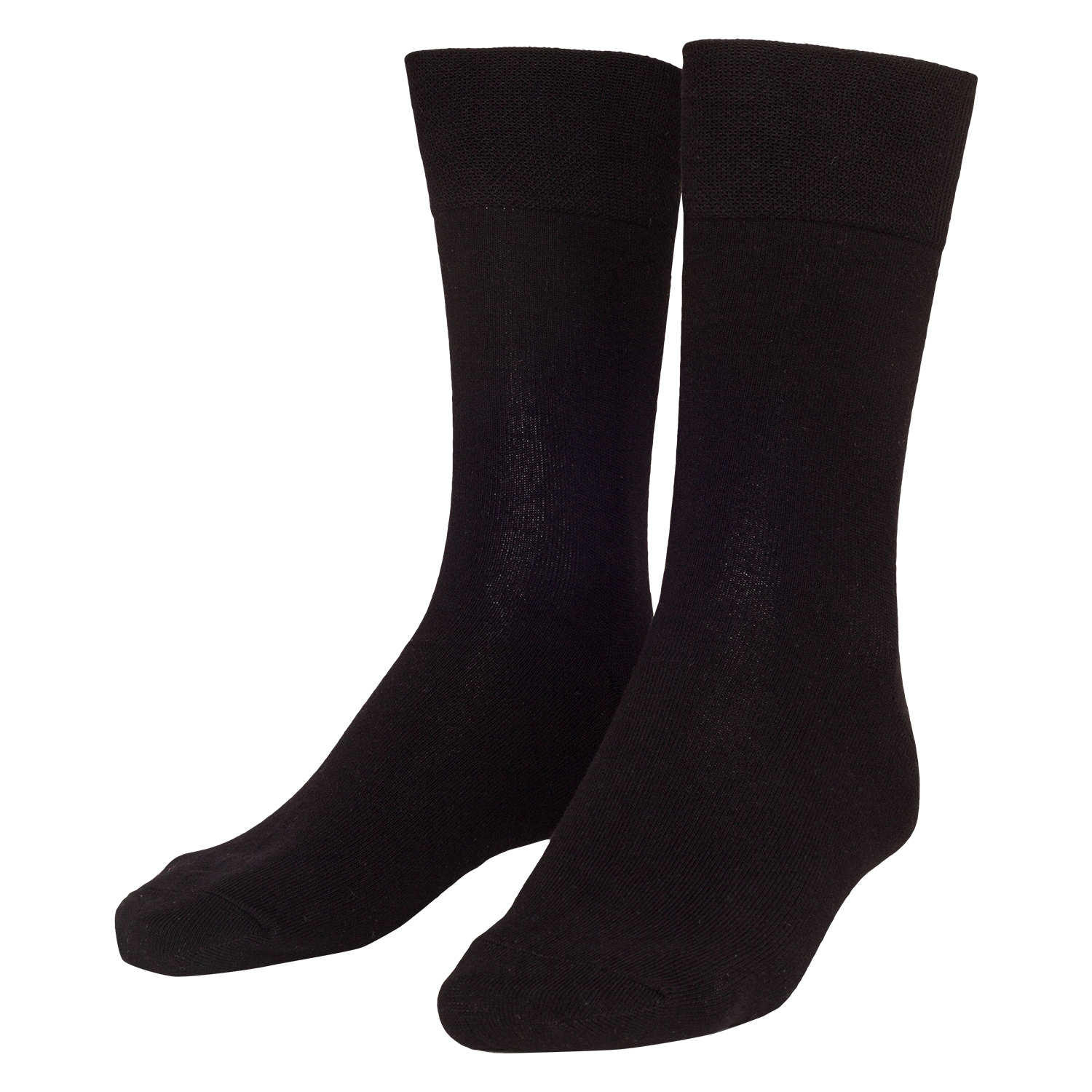 Men sock soft in black pack of three up to size 51/54