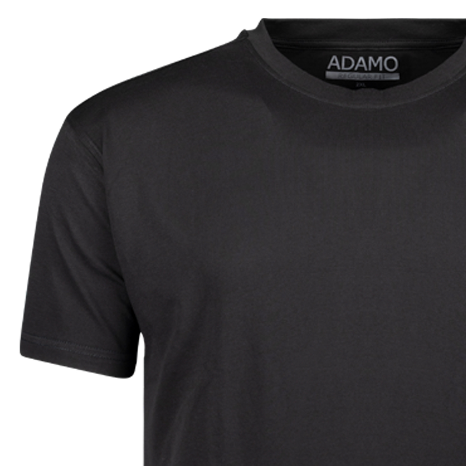 Kurzarm T-Shirt Modell Kevin von ADAMO für Herren schwarz in Übergrößen 2XL-10XL Regular Fit