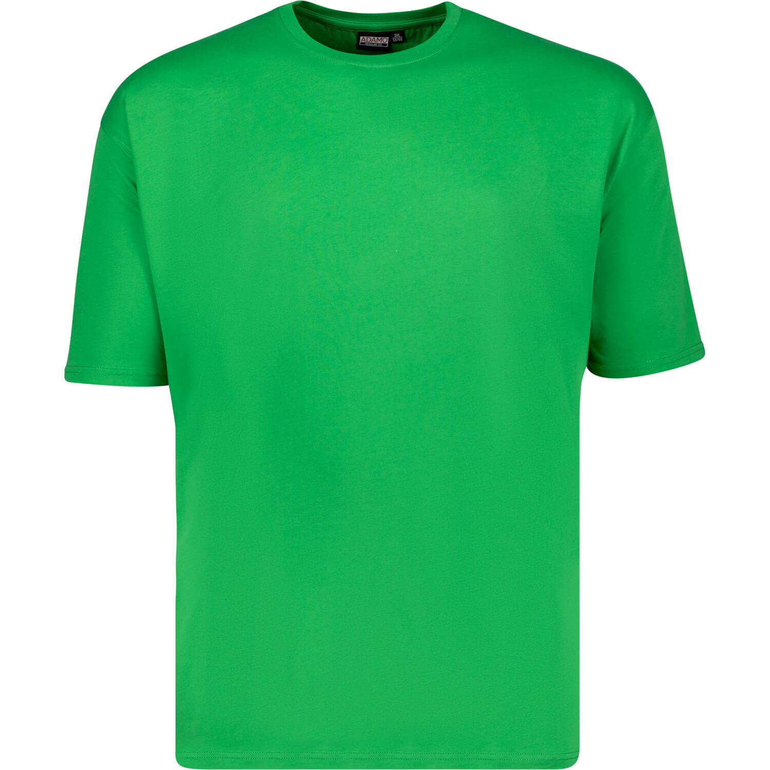 Grünes Herren Übergrößen Shirt 3XL - 8XL von ADAMO Modell Kevin mit Rundhals
