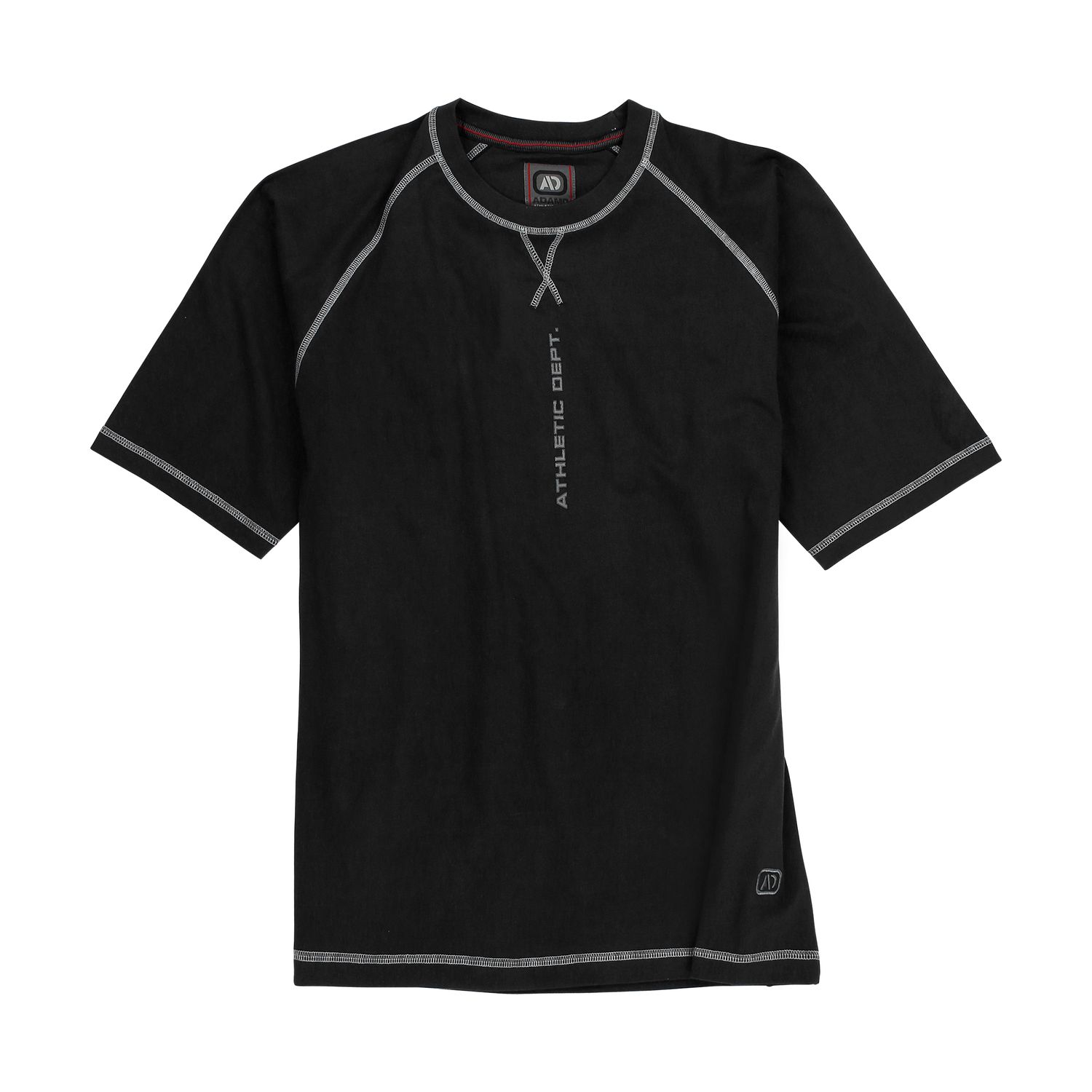T-shirt noir CONFORT FIT by ADAMO en grandes tailles jusqu'au 14XL - Série "Marvin"