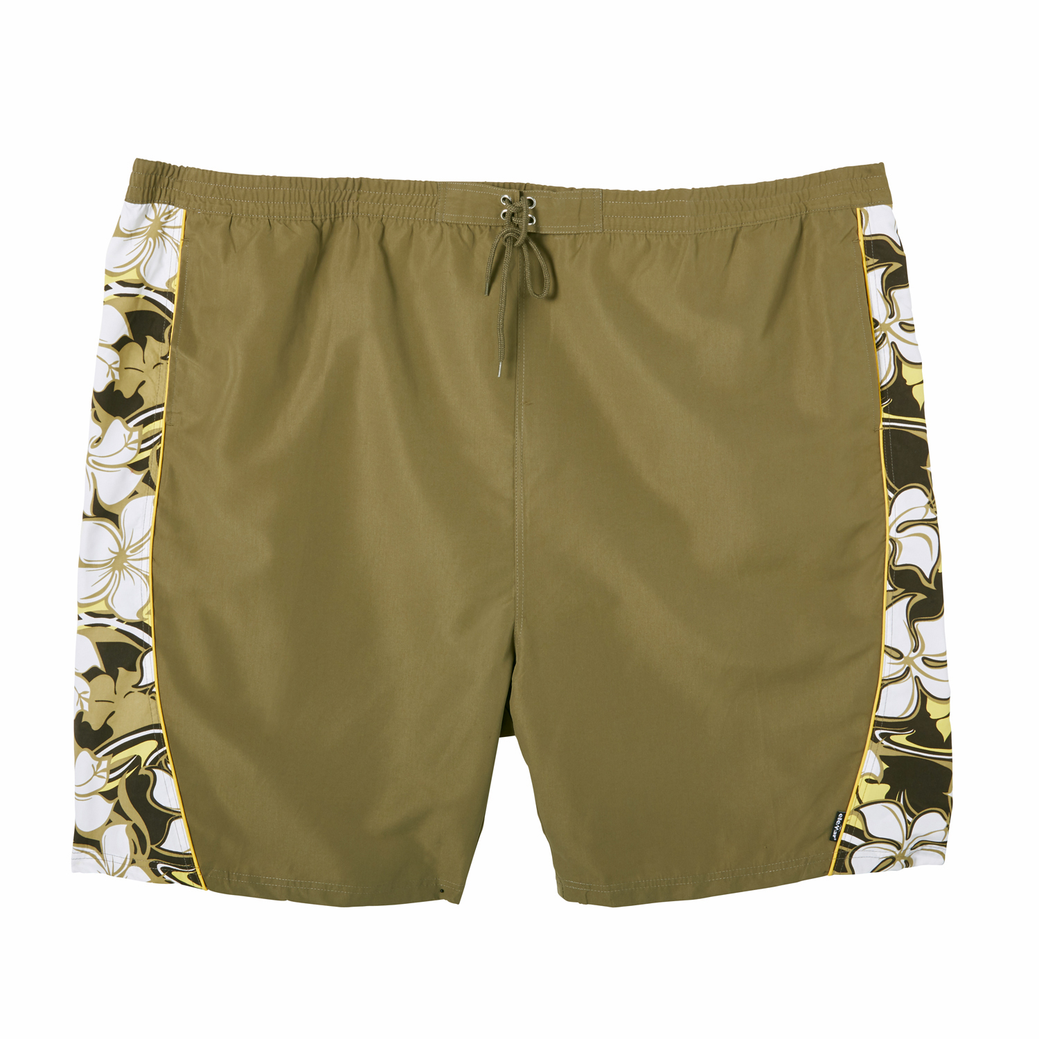 Swim bermudas by eleMar for men khaki patterned in oversizes up to 10XL
