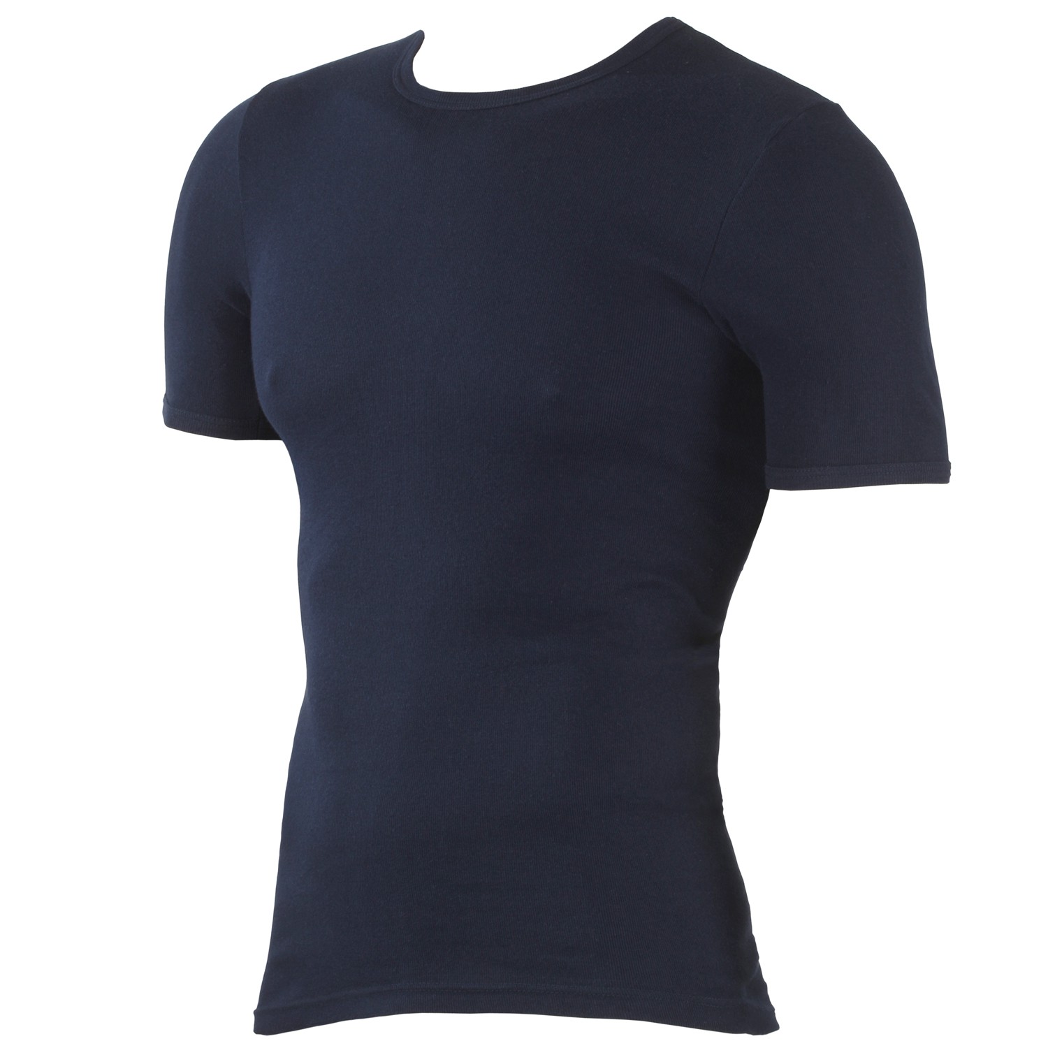 T-shirt bleu foncé - côte fine - Kapart // grandes tailles jusqu'à 20