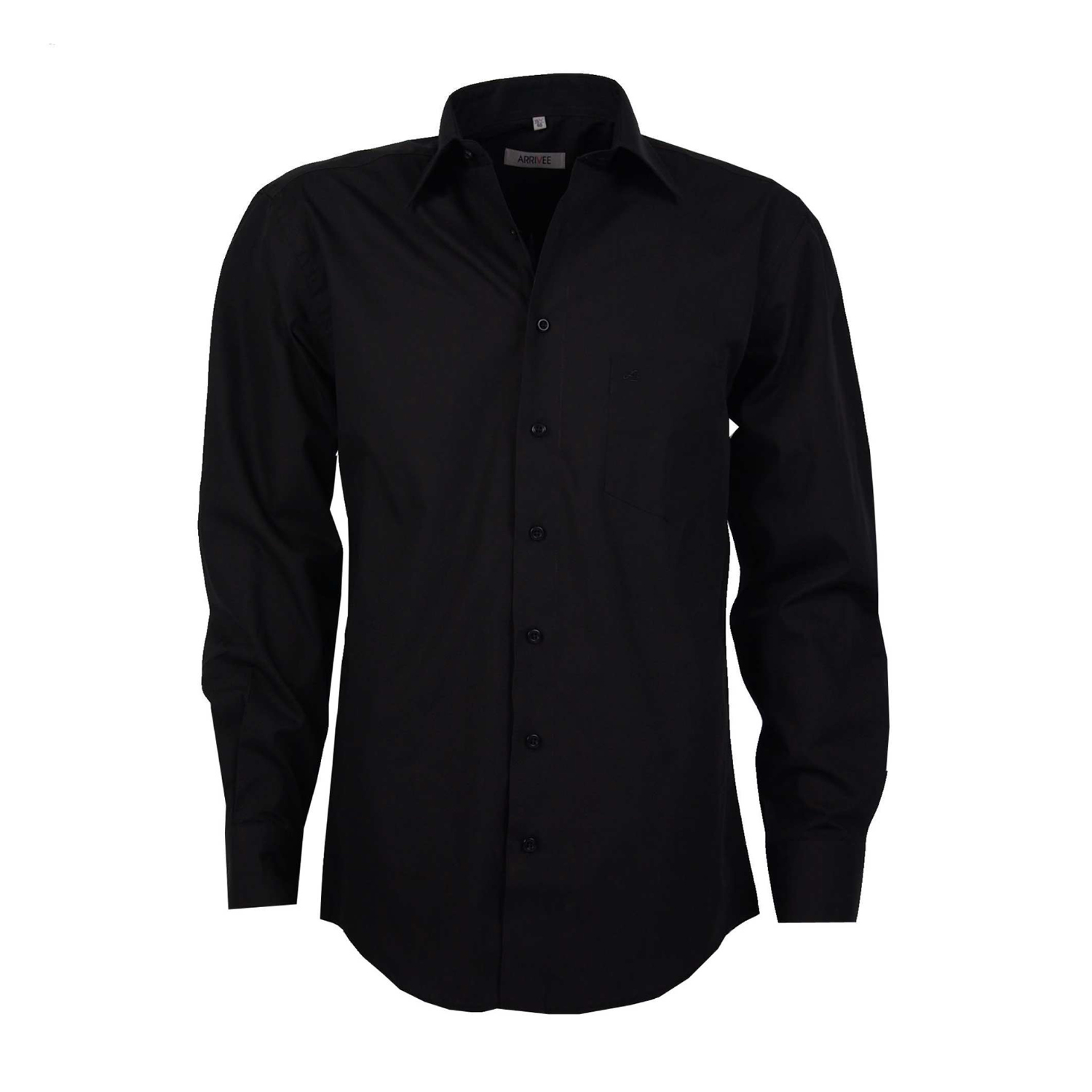 Black shirt by ARRIVEE in oversizes up to 8XL