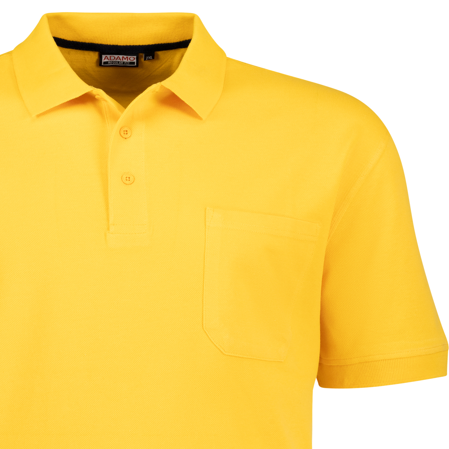 ADAMO Herren Pique Polohemd kurzärmlig Modell KENO in gelb bis Übergröße 10XL Regular Fit