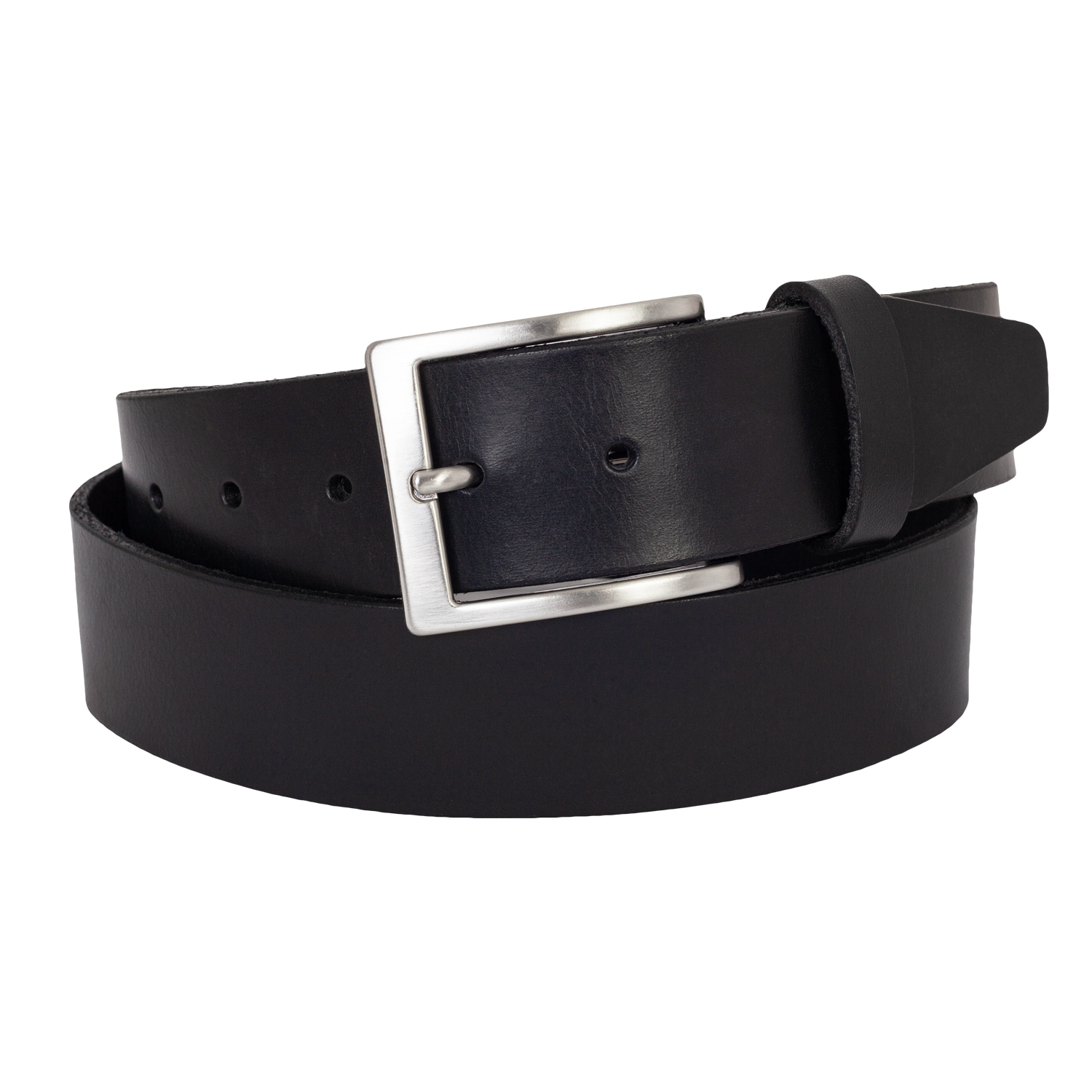 Leather belt in black by Kapart in large sizes 105 - 175