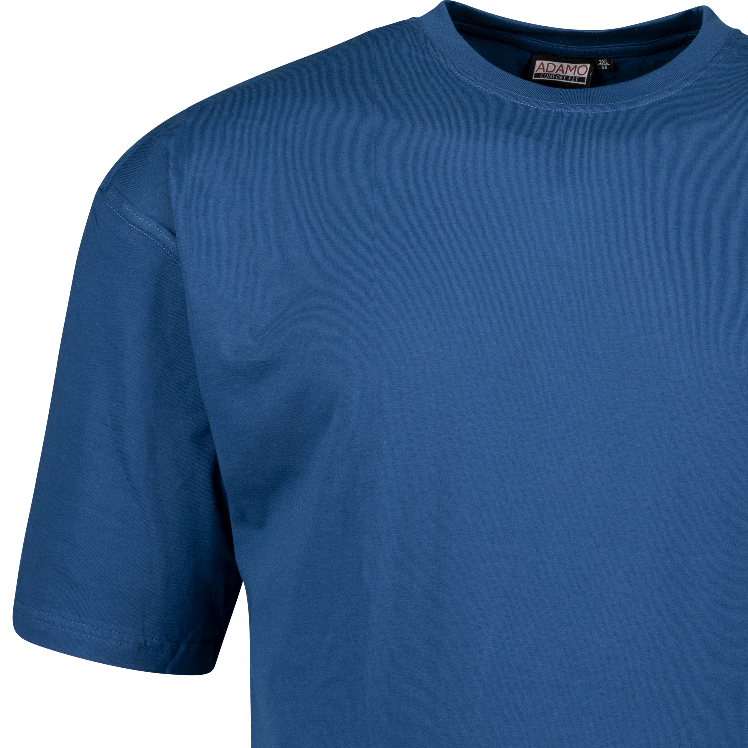 T-shirt bleu denim CONFORT FIT MARLON by ADAMO jusqu'à la grande taille 12XL - pack de deux