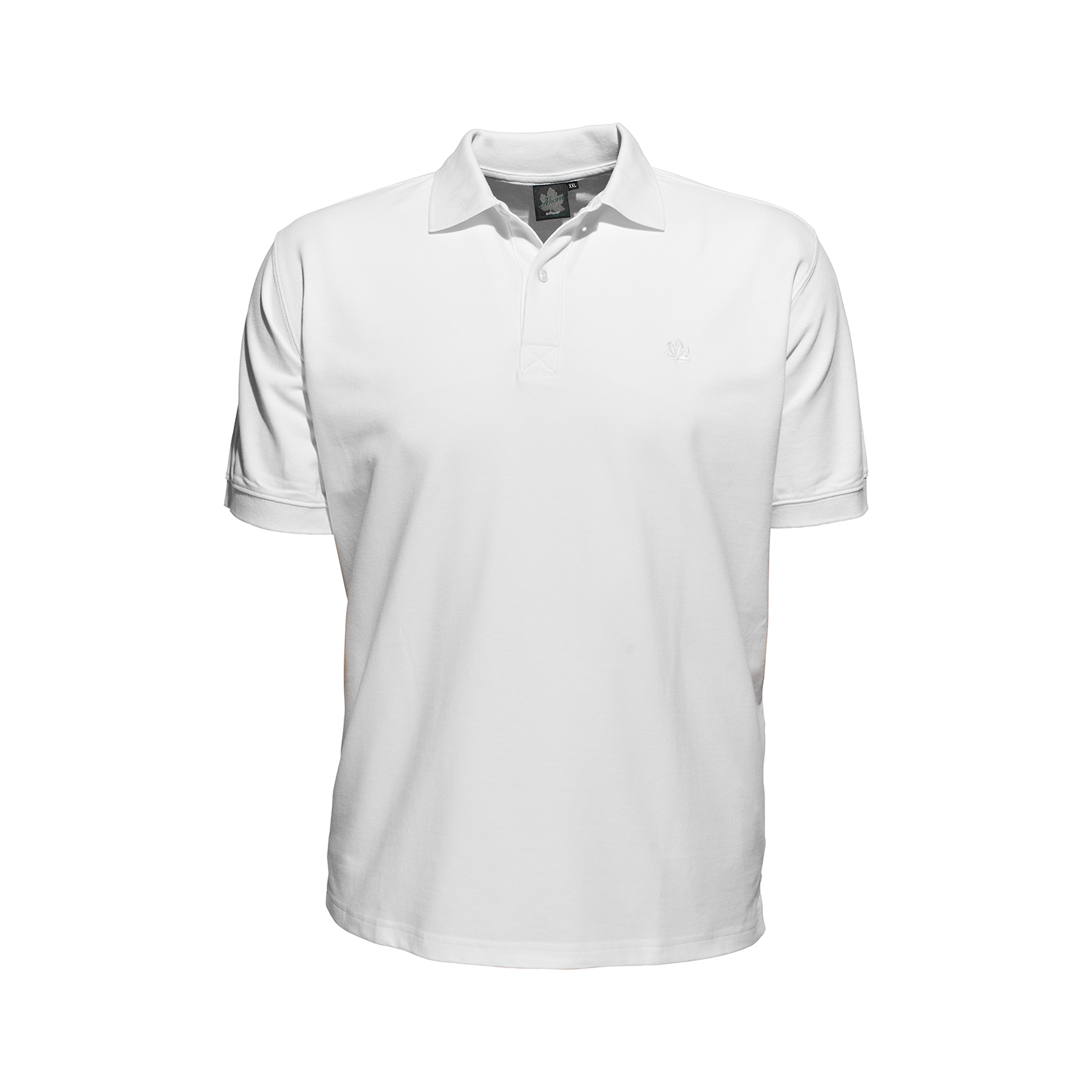 Polo-shirt en blanc à manches courtes by Ahorn Sportswear en grandes tailles 2XL - 10XL