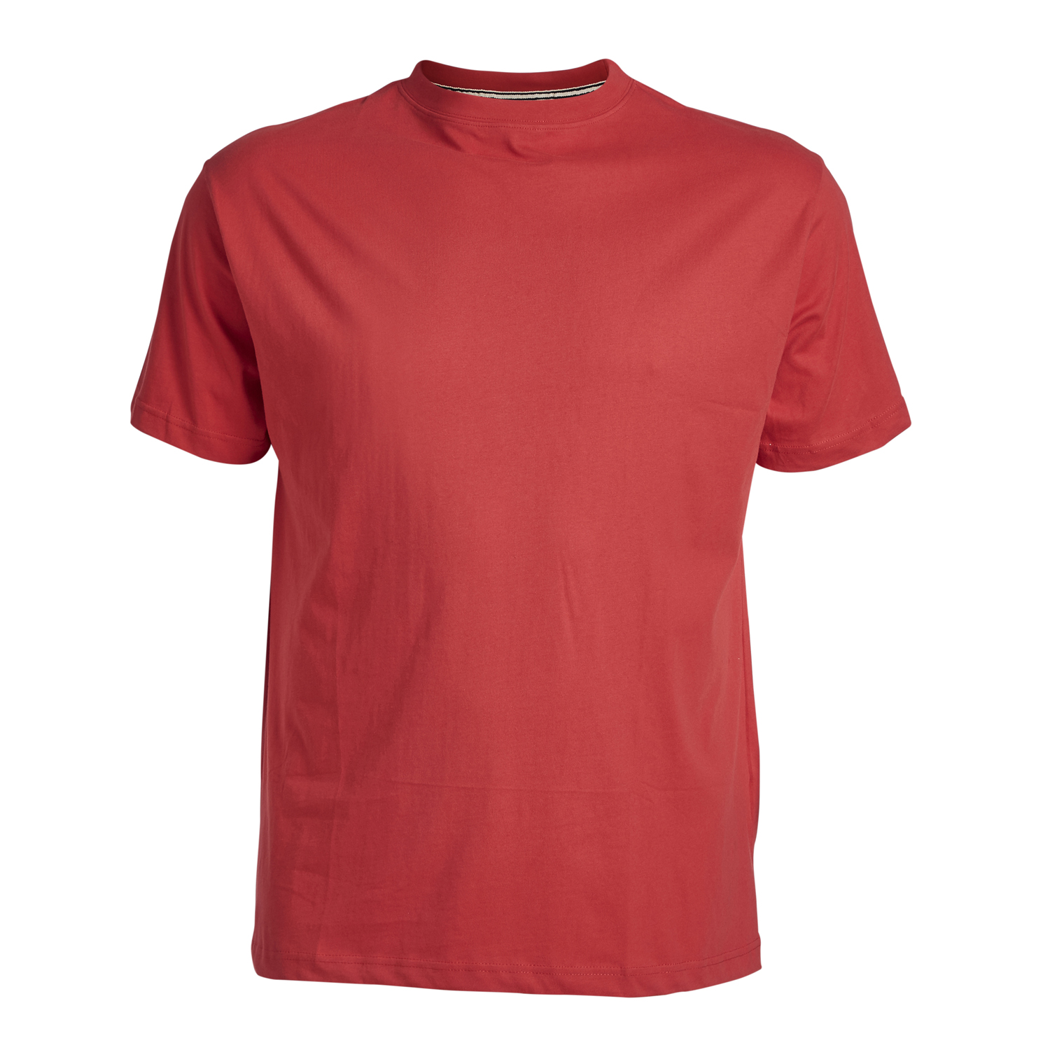 T-shirt rouge avec col rond de North56°4 grande taille jusqu'au 8XL