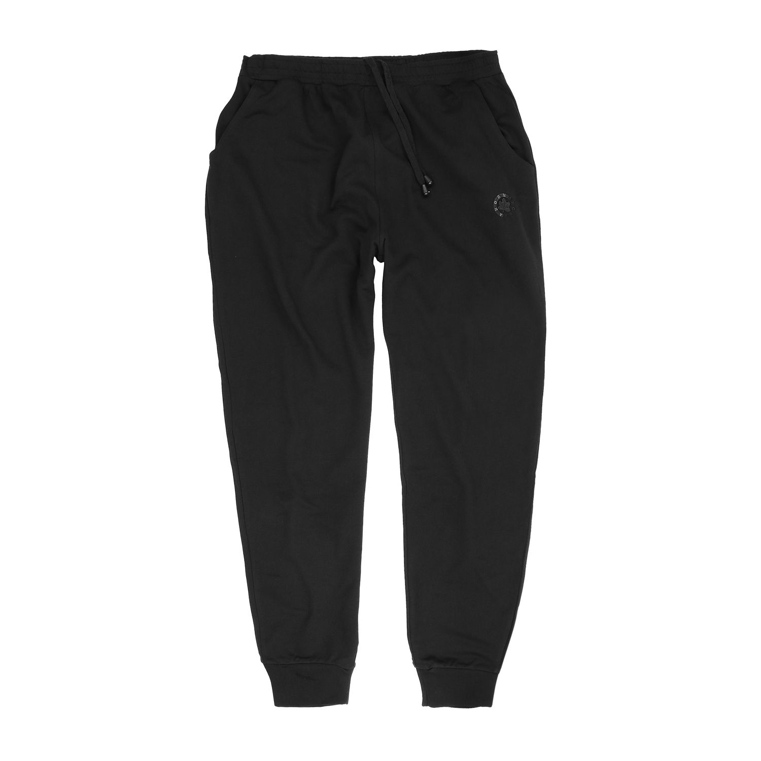Sweat pants in black for men by Ahorn Sportswear in oversizes up to 10XL