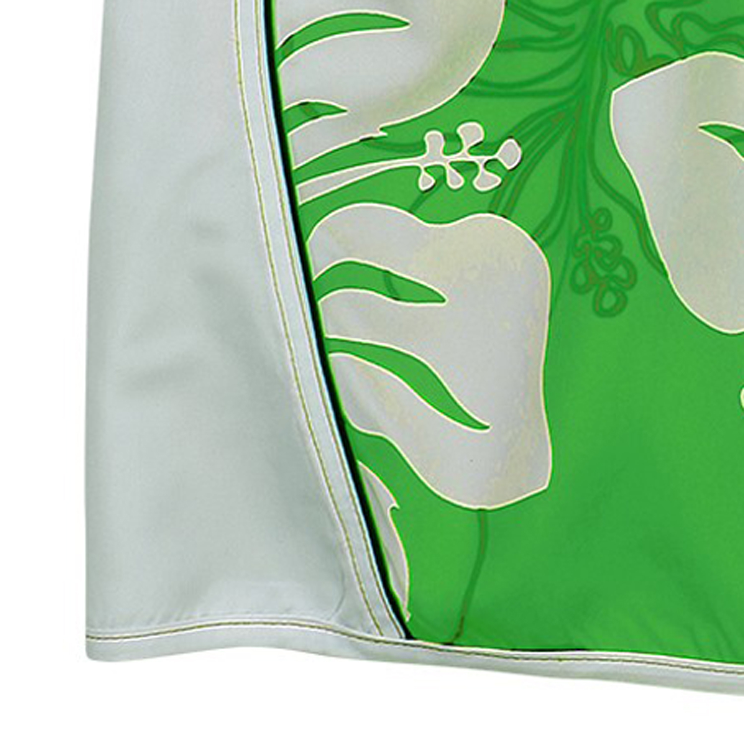 Badebermuda von eleMar in grün-weiß für Herren Übergrößen 3XL bis 10XL gemustert