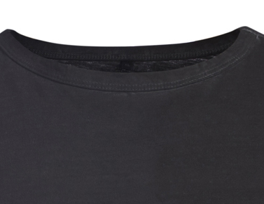 T-shirt noir en fil flammé de Replika grandes tailles jusqu'au 8XL