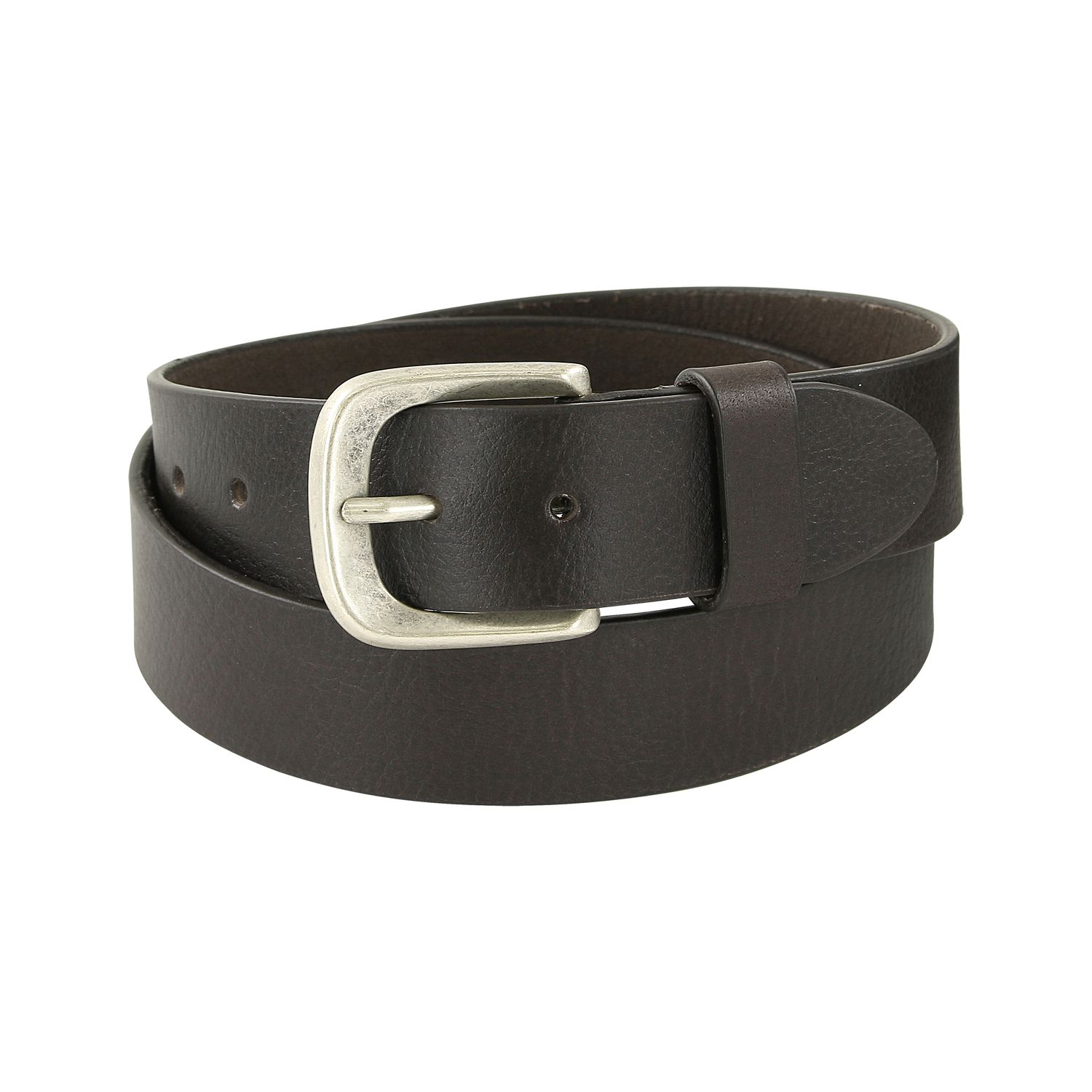 Buffalo leather belt in brown by Pionier in large sizes 95 - 150