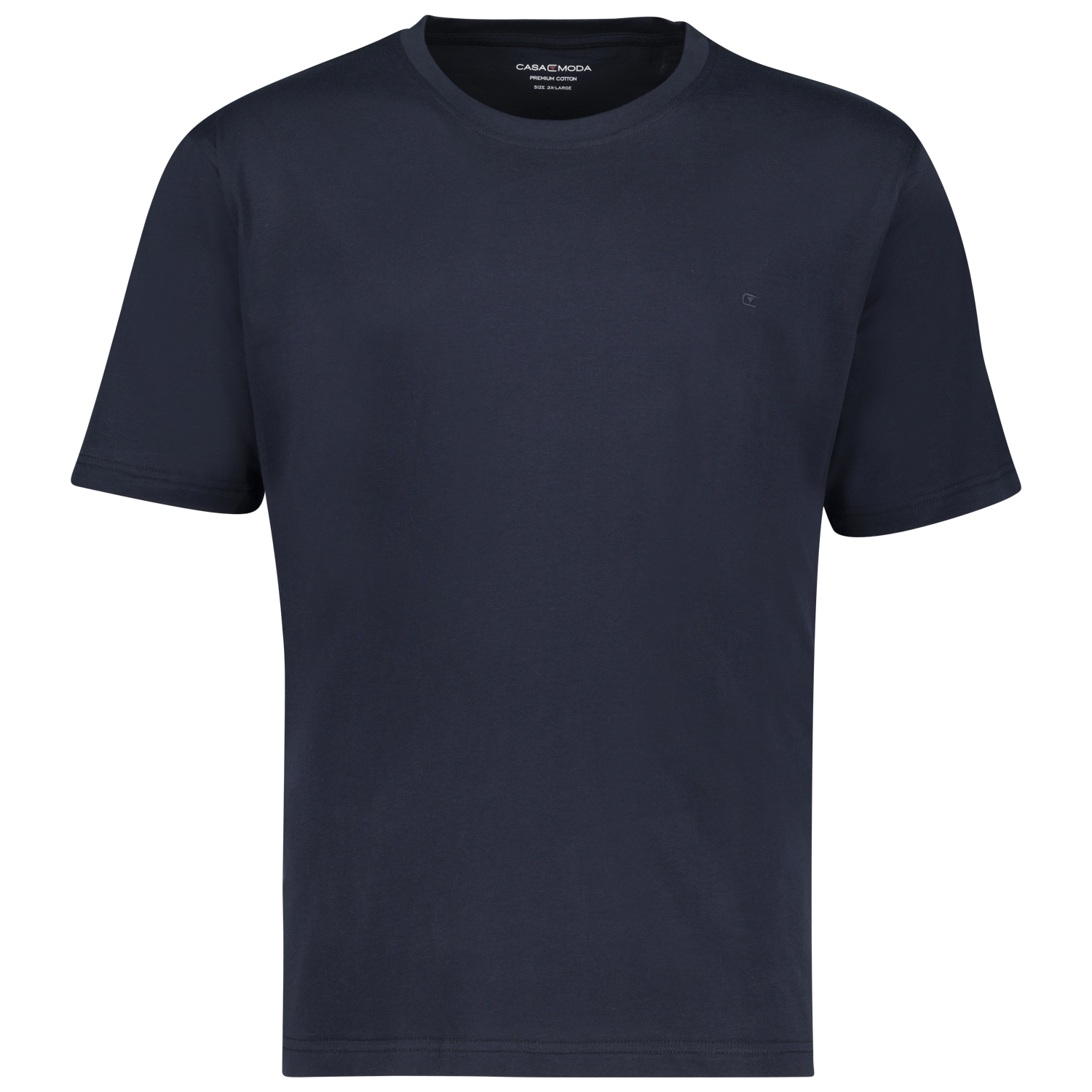 T-shirt basique de Casa Moda en grandes tailles 3XL-6XL // bleu foncé