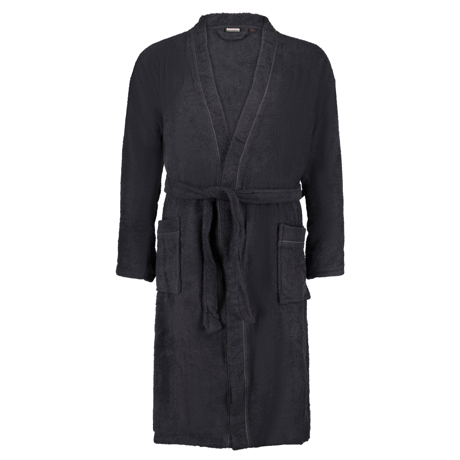 Bathrobe for men in black series JOEY by ADAMO up to oversize 12XL